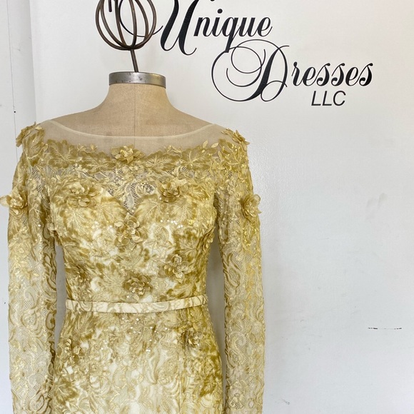 Montage by Liman long sleeves ombré lace gown - Picture 5 of 15